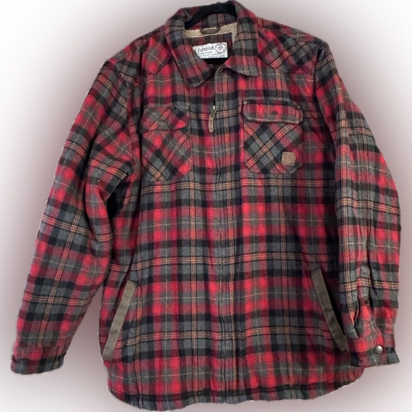 Legendary Whitetails Men’s Tough as a Buck Sherpa Lined Flannel Jacket 3XT - Picture 4 of 10